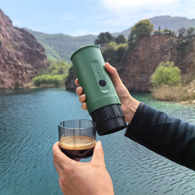 Cafetera Portátil Eléctrica para Viajes - Cápsula y Molida con Cargador para Auto - Image 4