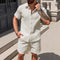 Camisa Casual Suelta de Manga Corta para Hombre