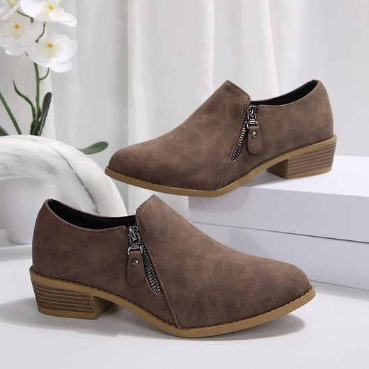 Botas Cómodas Talla Grande con Cierre Lateral y Tacón Cuadrado - Image 15