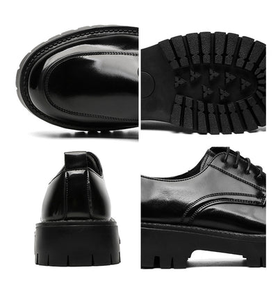 Zapatos Casuales de Cuero con Plataforma Elevadora - Image 44