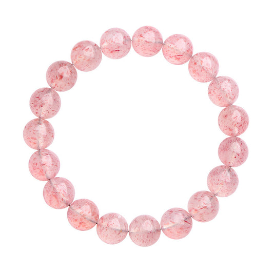 Pulsera de Cristal de Cuarzo Blanco con Fresa de Agua Natural - Image 4