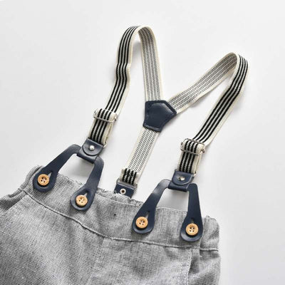 Traje Caballero Infantil con Tirantes - Pantalón Corto Algodón Premium - Image 11