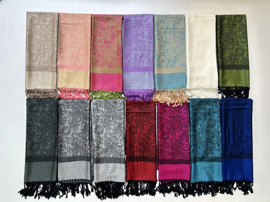 Rebozo Étnico Paisley en Jacquard de Cashemira - Image 32