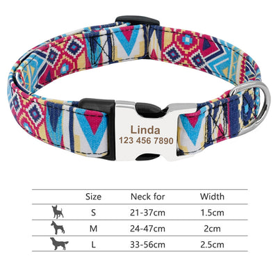 Collar Ajustable para Perros y Gatos con Placa de Identificación Personalizada - Image 89