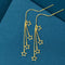 Au750 Lightweight And Versatile Tassel Earrings Golden yellow
