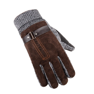 Guantes de Piel de Cerdo para Hombre - Invierno, Ciclismo y Ocio - Image 4