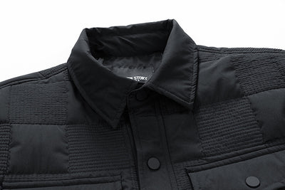 Chaqueta Acolchada de Algodón para Hombre - Estilo Business Casual con Cuello Polo - Image 24