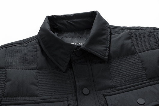 Chaqueta Acolchada de Algodón para Hombre - Estilo Business Casual con Cuello Polo - Image 24