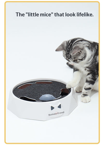 Juguete Interactivo Giratorio para Gatos con Ratón de Peluche y Motor Automático - Image 9
