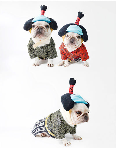 Disfraz de Guerrero Samurái para Perros - Estilo Kimono Japonés - Image 8