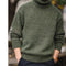 Suéter Cuello Alto de Mohair Sintético Grueso y Cálido para Hombre