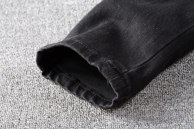 Jeans Slim Fit Elásticos con Parches Bordados de Marca Premium - Image 18