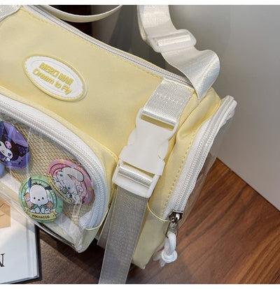 Bolsa Crossbody Transparente Estilo Preppy - Image 14