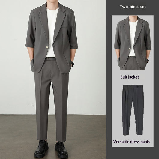 Blazer Casual de Seda de Hielo para Hombre - Ligero y Fresco para Verano - Image 3