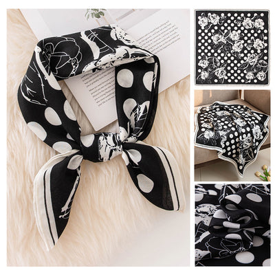 Pañuelo de Seda Emulada 70cm - Accesorio de Moda Versátil - Image 9