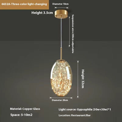 Lámpara Colgante de Cristal Minimalista Moderna - Image 10