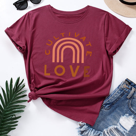 Camiseta Básica Cuello Redondo Manga Corta para Mujer - Image 30