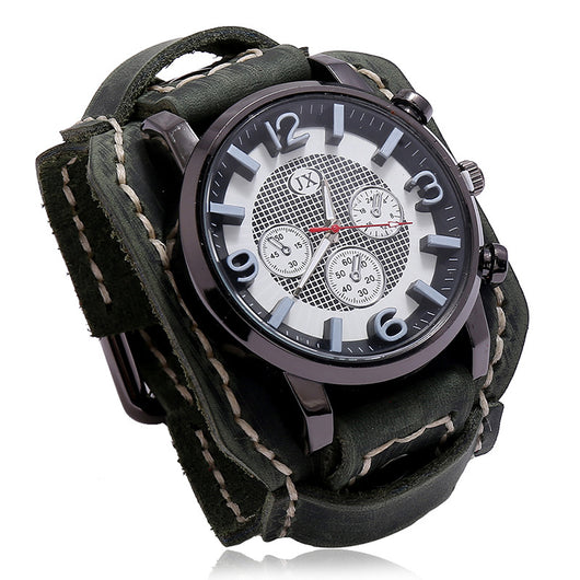 Pulsera de Cuero para Hombre Estilo Vintage Desgastado - Image 7