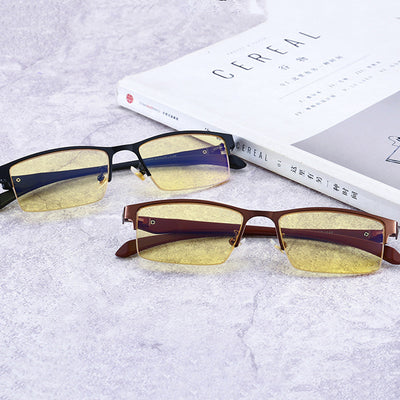 Gafas Semiarmazón Anti Luz Azul para Hombre - Comodidad Todo el Día