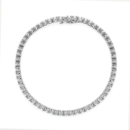 Pulsera de Plata S925 con Moissanita de Alto Grado para Mujer - Image 3