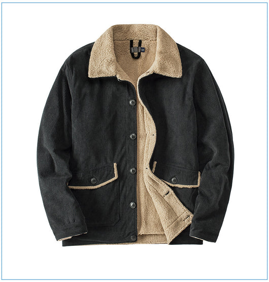Chaqueta de Cachemira Gruesa para Hombre - Corte Holgado y Casual - Image 19