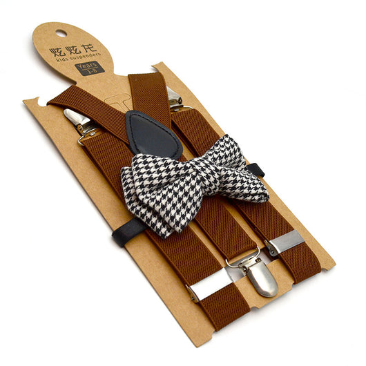 Conjunto de Tirantes y Pajarita Estampada para Niños - Image 11