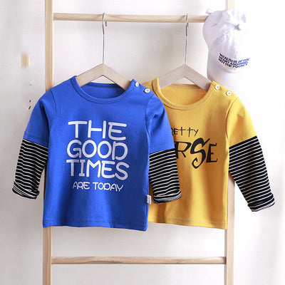 Playera de Manga Larga para Niños en Algodón 100%