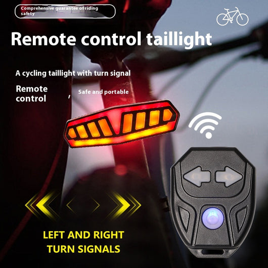 Luz Trasera de Seguridad con Control Remoto Recargable e Indicador de Frenado