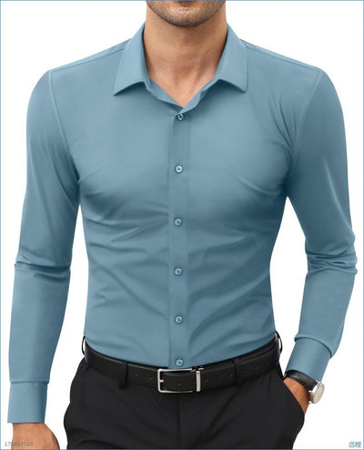 Camisa Social Blanca Elástica Talla Grande Hombre - Bestseller Amazon - Image 16