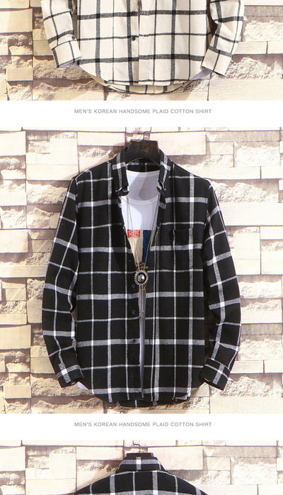 Camisa de Cuadros Casual para Hombre - Manga Larga Otoño Invierno - Image 15