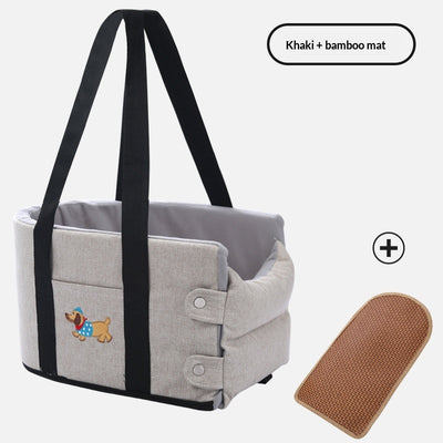 Cama Elevada para Perros Pequeños en Centro de Consola del Auto - Image 10