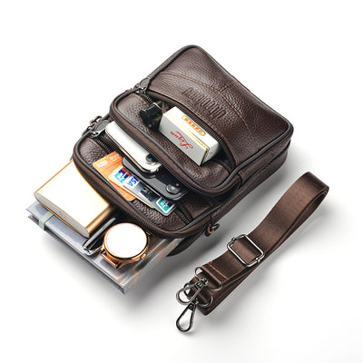 Bolsa de Cintura Multifuncional para Hombre - Bandolera Mensajero con Compartimentos para Celular - Image 4