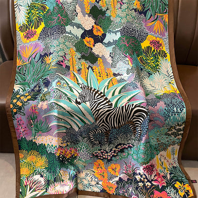 Pañuelo de Seda Estampado Vintage para Mujer - Image 7