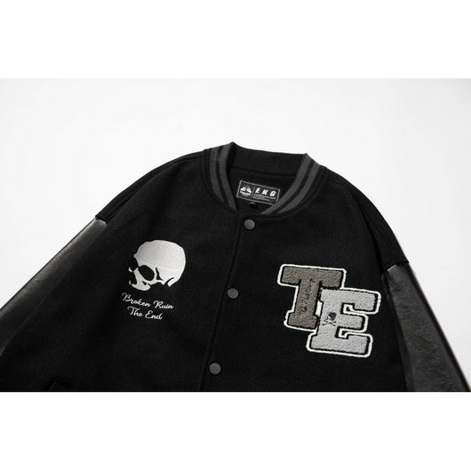 Chaqueta de Béisbol Calavera y Espadas para Hombre - Image 4