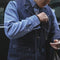 Chaleco Denim Rayado Oversized para Otoño e Invierno