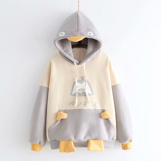 Sudadera con Capucha Acolchada de Terciopelo - Diseño Anime Niña Japonesa - Image 2