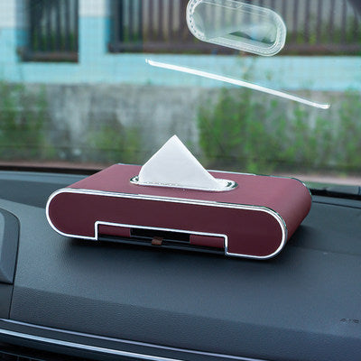 Soporte de Celular con Dispensador de Pañuelos para Auto - Image 11