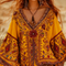 Blusa Suelta con Escote V y Mangas Acampanadas
