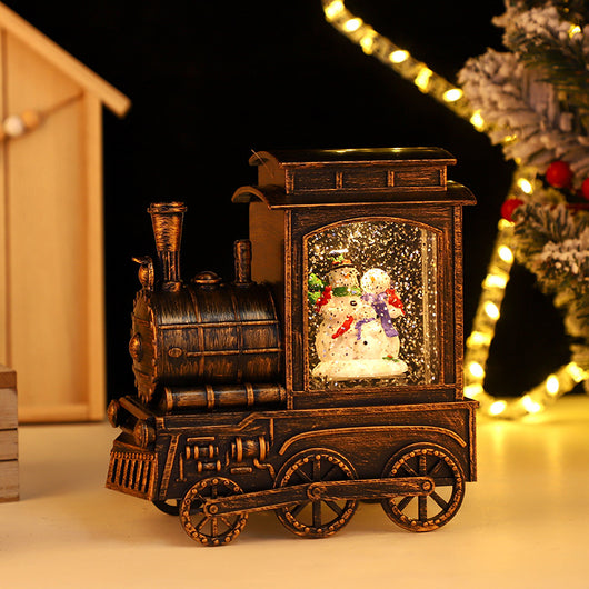Tren Navideño Luminoso con Efecto Agua Interior para Escritorio - Image 6