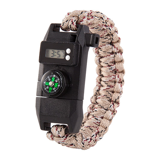 Reloj Supervivencia Multifuncional con Cuerda y Paraguas para Aventuras