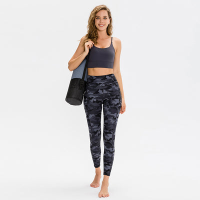 Pantalones Deportivos Ajustados Cintura Alta Levanta Glúteos Secado Rápido - Image 2