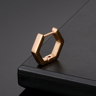 Aros Triangulares de Acero Inoxidable para Hombre y Mujer - Diseño Punk Hip Hop - Image 20