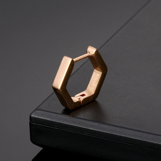 Aros Triangulares de Acero Inoxidable para Hombre y Mujer - Diseño Punk Hip Hop - Image 20
