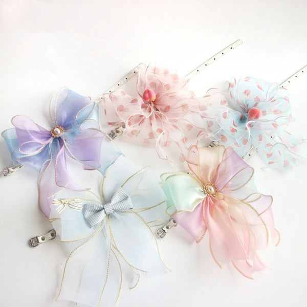 Collar de Cuero para Mascotas con Moño - Accesorios para Fotos