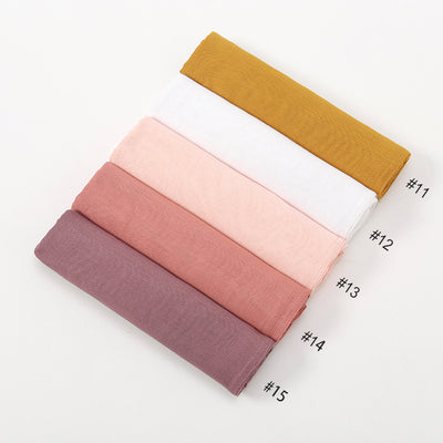 Pañuelo Modal Rayon Malayo Indonesio Colores Sólidos Transpirable - Image 46