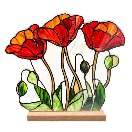 Adornos Decorativos Acrílicos con Efecto Cristal - Flores y Paisajes - Image 50