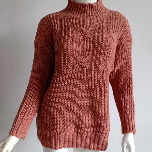 Suéter de Cuello Alto con Detalle Retorcido para Mujer - Image 9