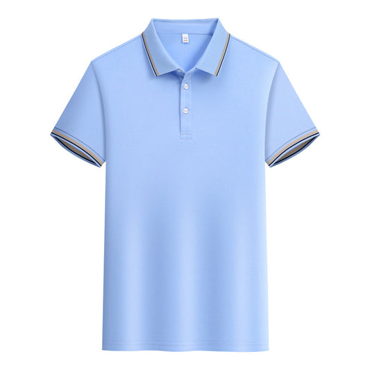 Polo de Verano Unisex con Encaje en Solapa de Algodón Premium