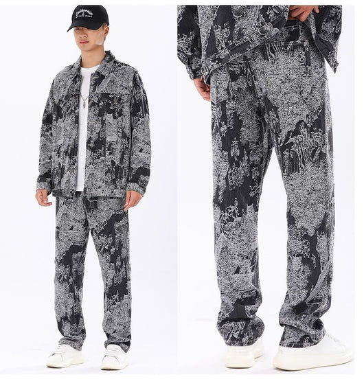 Chaqueta Denim Masculina Texturizada Estilo Americano para Primavera y Otoño - Image 15