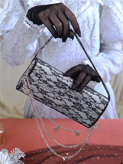 Bolso Clutch Elegante con Diseño de Encaje Versátil - Image 25